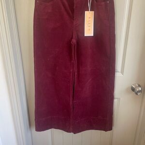 Risen Women's Wine Flare Jeans